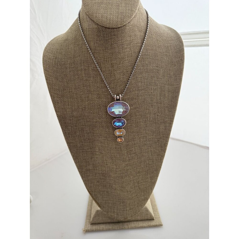 Touchstone TCS by Swarovski Pendant Necklace Crystal Autumn Delight